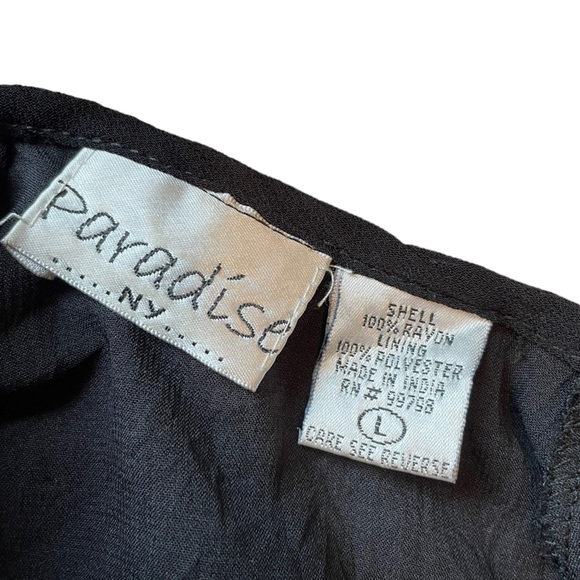 Paradise NY Vintage Y2K Hippie Eclectic Boho Witchy Paisley Floral Maxi Dress - Picture 8 of 8